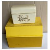 Vintage Recipe Box Lot ï¿½ Ceramic Mid Century