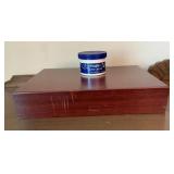 National Silver Co. Silverware chest. With a blue