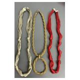 Vintage Statement Necklaces ï¿½ Multi-Strand Satin