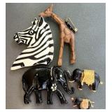 Vintage Safari Figural Animal Brooch Lot ï¿½ Zebra,