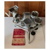Vintage Magic Hostess Vacuum Base Meat Grinder &