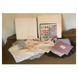 Vintage Linen & Vanity Accessories Lot ï¿½ Lace