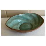 Signed Hammat Studio Art Pottery Turquoise Glazed