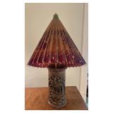 Vintage Chinese Style Ceramic Vase / Umbrella