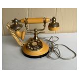 Vintage Yellow ITT Own-A-Phone Petite Rotary Desk