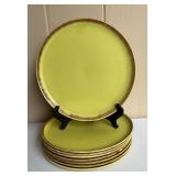 Set of 8 Brock Ware Desert Mist Lime Green Dinner