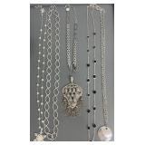 Signed Eolee Statement Pendant & Necklace Lot ï¿½