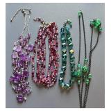 Vintage Colored Crystal Statement Jewelry
