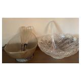 Vintage Plastic Acrylic Glitter Gold Salad Bowl