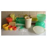 Vintage Tupperware lot. 9 bowls with lids,