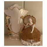 Vintage California Porcelain Lady Figurine with