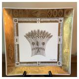Vintage Georges Briard Signed 22K Gold Wheat