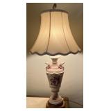 Vintage Capodimonte Style Porcelain Table Lamp w/