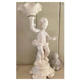 Classical Cherub Pedestal Compote Centerpiece