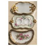 Antique Limoges France Porcelain Vanity Ring