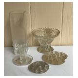 Vintage Glass Flower Frogs & Floral Arranging