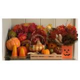Large Fall & Halloween Decor Lot w/ Ceramic