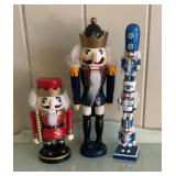 Vintage Wooden Nutcracker Soldiers, The 3 stacked