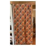 Vintage Handmade Fan Design Cutter Quilt Top,