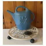 Lot of 3 Garden Decor Items ï¿½ Plastic Watering