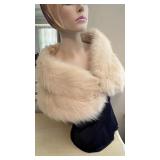 Vintage Ivory Fox Fur Stole Wrap ï¿½ Classic