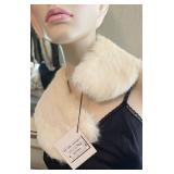 Vintage White Rabbit French Fur Collar Stole ï¿½