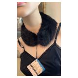 Vintage Black Dyed Mink Fur Collar Stole ï¿½ City