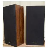 Pair of Vintage Fisher MS-107 Stereo Speakers