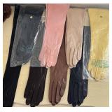 Vintage Ladies Opera Length Leather Gloves Lot