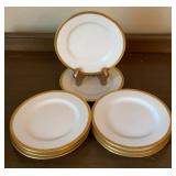 8 Vintage PMS Bavaria Porcelain Bread & Butter