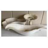 Haeger & Rhea Ceramics White Mid-Century Art