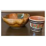 Vintage Signed ï¿½Dryden Hot springs AR. Drip Glaze