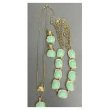 Coordinated Mint Green Faceted Faux Stone