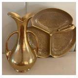 Stouffer Studio Gold Leaf Tidbit Serving Dish