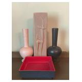 Vintage signed pottery. MADDUX OF CALIF. 226 pink