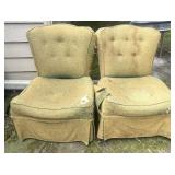 Vintage Mid-Century Tufted Accent Chairs ï¿½