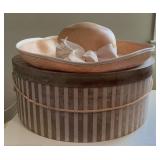Vintage Yumiko New York Ivory Wide Brim Straw
