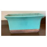 Vintage signed Hal Burress 210 turquoise glazed