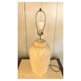 Vintage Textured Ceramic Table Lamp Large Studio