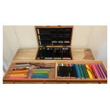 Artist Colored Pencil Collection with Wooden