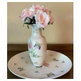 Vintage Hand Decorated Hong Kong Porcelain 8.5in