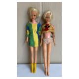 Pair of Vintage 1966 Mattel Twiggy Dolls