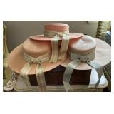Vintage Hats. 2 Liz Claiborne Wide Brim Boater