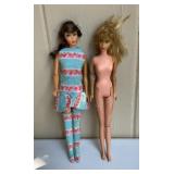 Pair of Vintage 1965 & 1966 Mattel Barbie Dolls