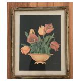Vintage Jan Beesley Signed Tulip Still Life