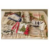 Vintage Calendar Linen Tea Towels,