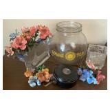 Vintage Avon Clear Pressed Glass Starburst Candle