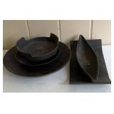 Haeger Pottery Black Ceramic Decorative Bowls,