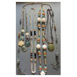 Vintage Boho Artisan Statement Necklace