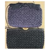 Vintage Morris Moskowitz Raffia Handbags ï¿½ Black